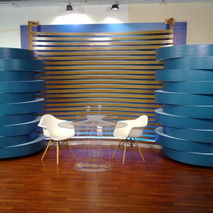 Plexiglass table for the studio of STAR Central Greece 