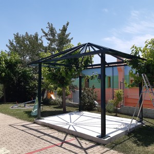 polycarbonate cellular roof 